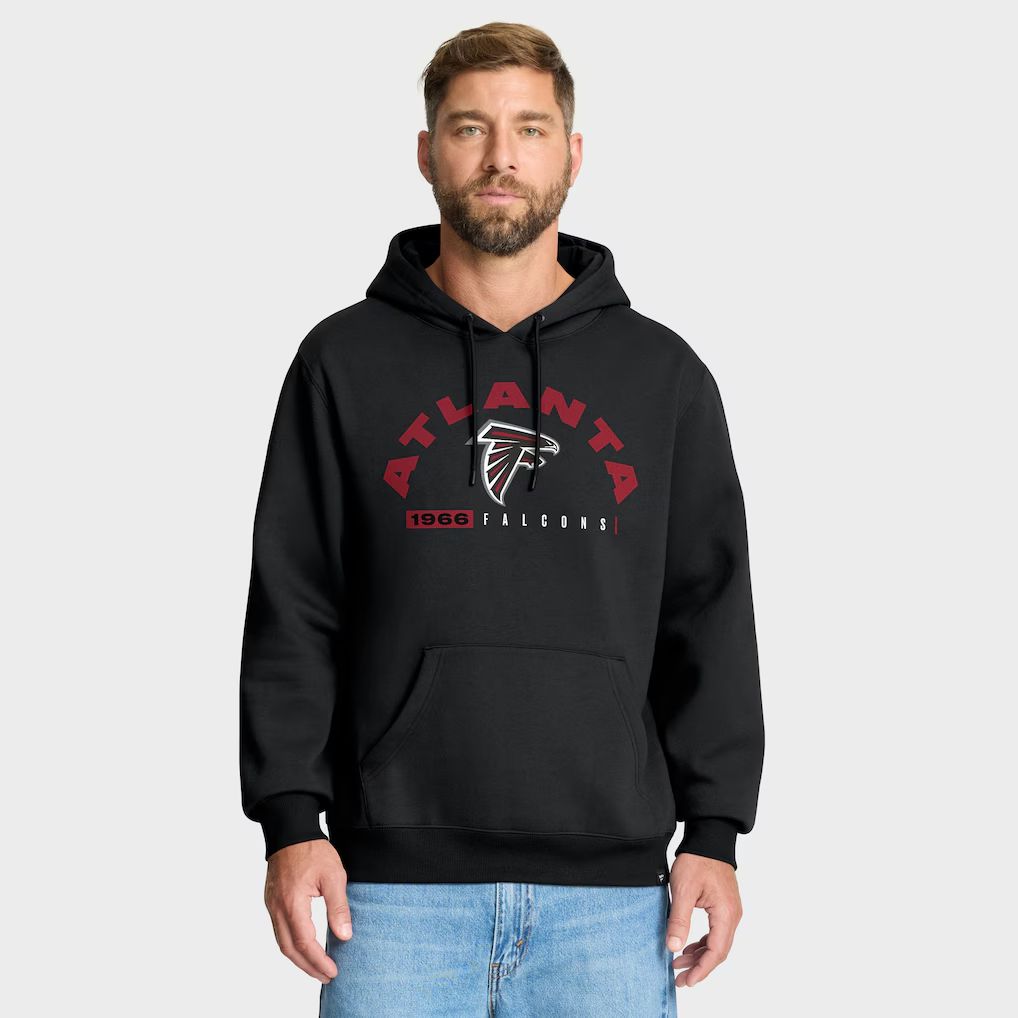 Men 2026 NFL Atlanta Falcons black Hoodie hooded style 01